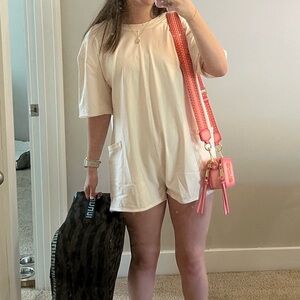 Free people hot shot tee romper